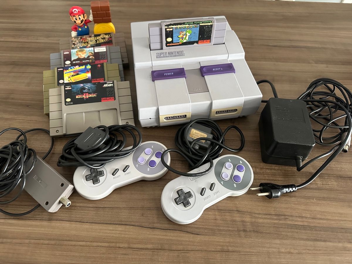 Nintendo Snes Completo Funcionando | Produto Vintage e Retro Nintendo ...