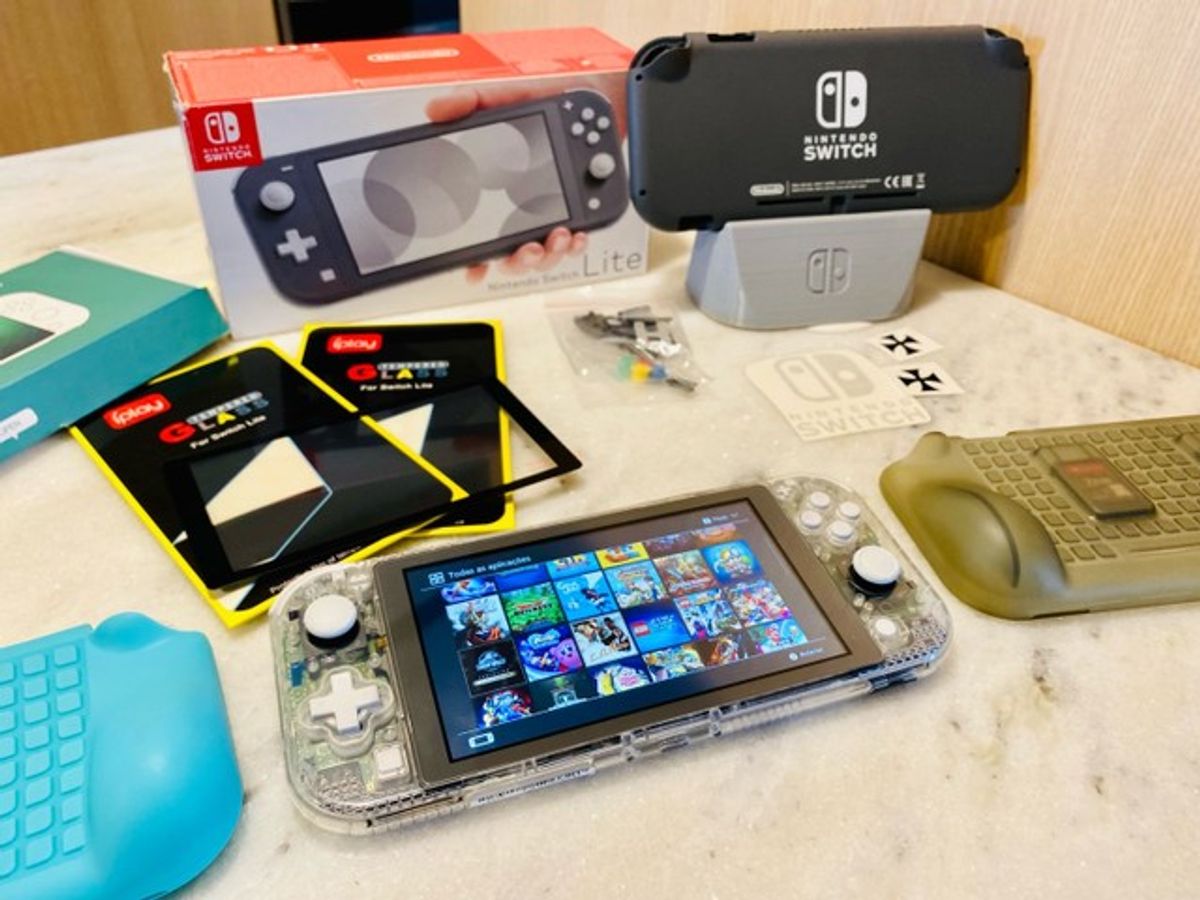 Nintendo Switch Lite Desbloqueado Console de Videogame Nintendo Usado 64988224