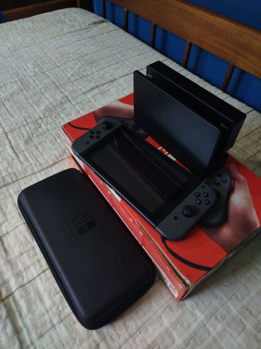 Nintendo Switch Normal com Case | Item Info & Eletro Nintendo Usado ...