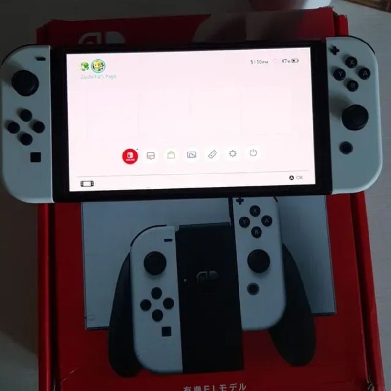 Nintendo Switch Oled Branco (ainda Na Garantia) + 256gb com 49 Jogos |  Console de Videogame Nintendo Usado 75339250 | enjoei