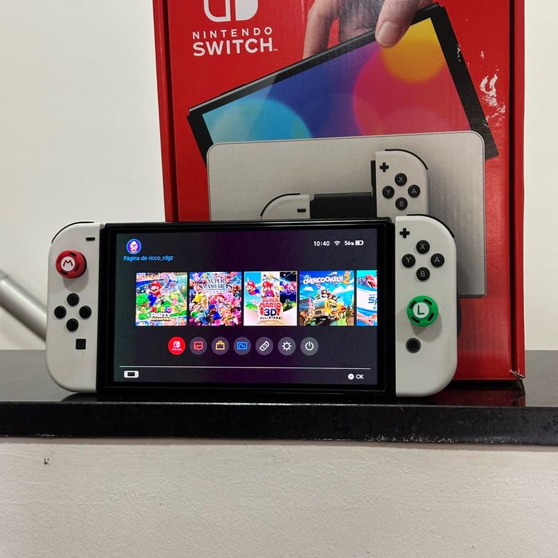 DESBLOQUEADO Nintendo Switch Oled Novo 5 JOGOS A SUA ESCOLHA