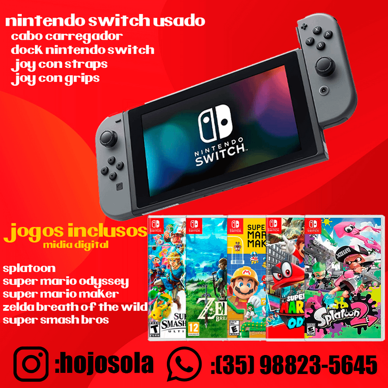 Jogo Nintendo Switch | Jogo de Videogame Nintendo Switch Usado 66395344 |  enjoei