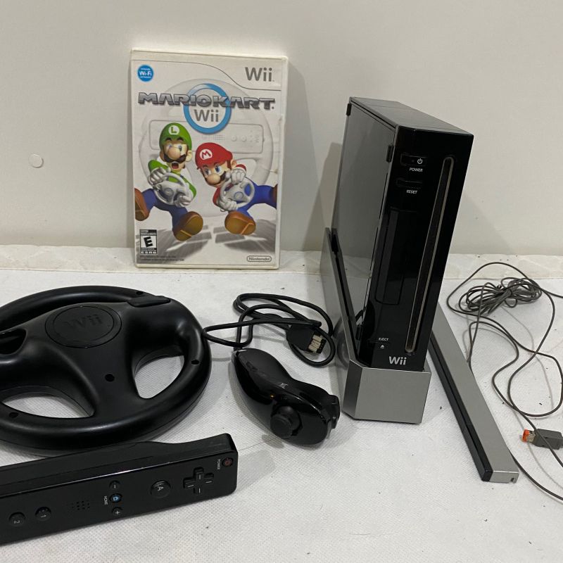 Nintendo Wii Preto Desbloqueado - Console Completo Sem Juros