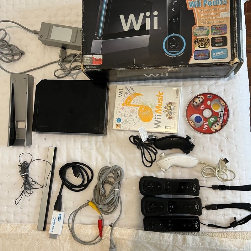 Nintendo Wii + Super Mário, Console de Videogame Nintendo Usado 90184840