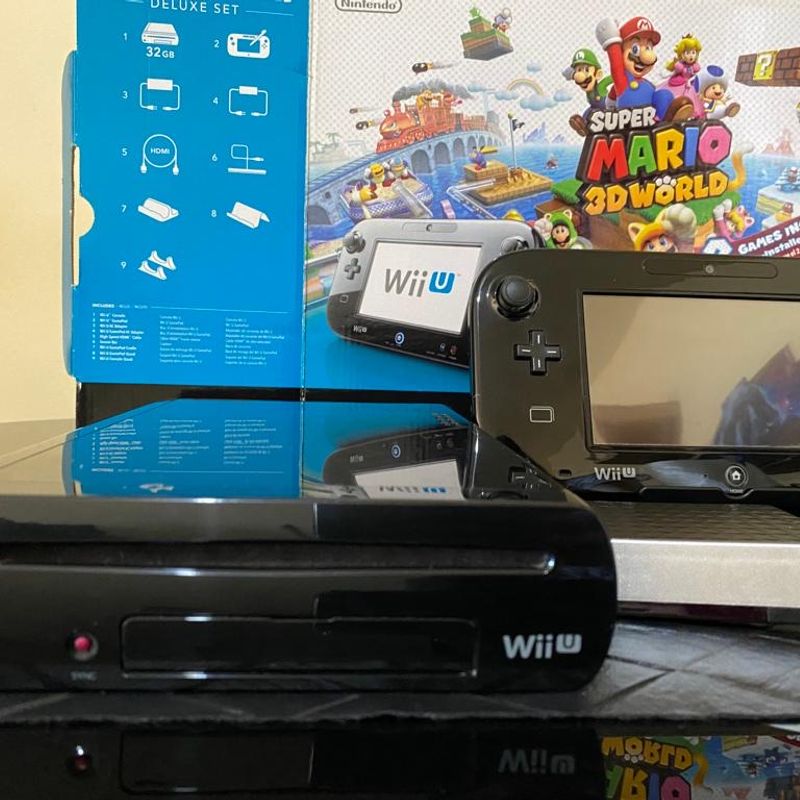 Nintendo Wii U Desbloqueado Zerado + Hd 320gb Com 40 Jogos
