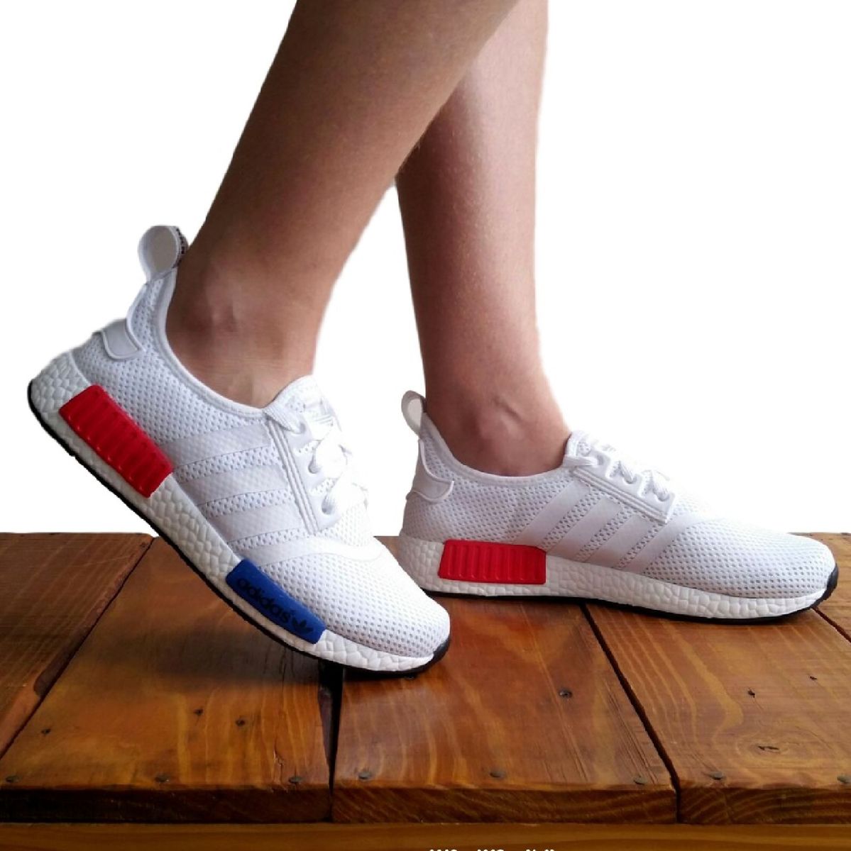 adidas nmd branco e vermelho