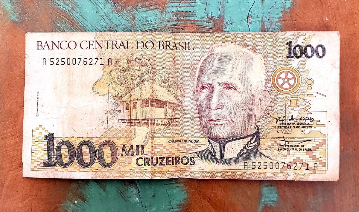 Nota Cédula 1000 Mil Cruzeiros Cacareco