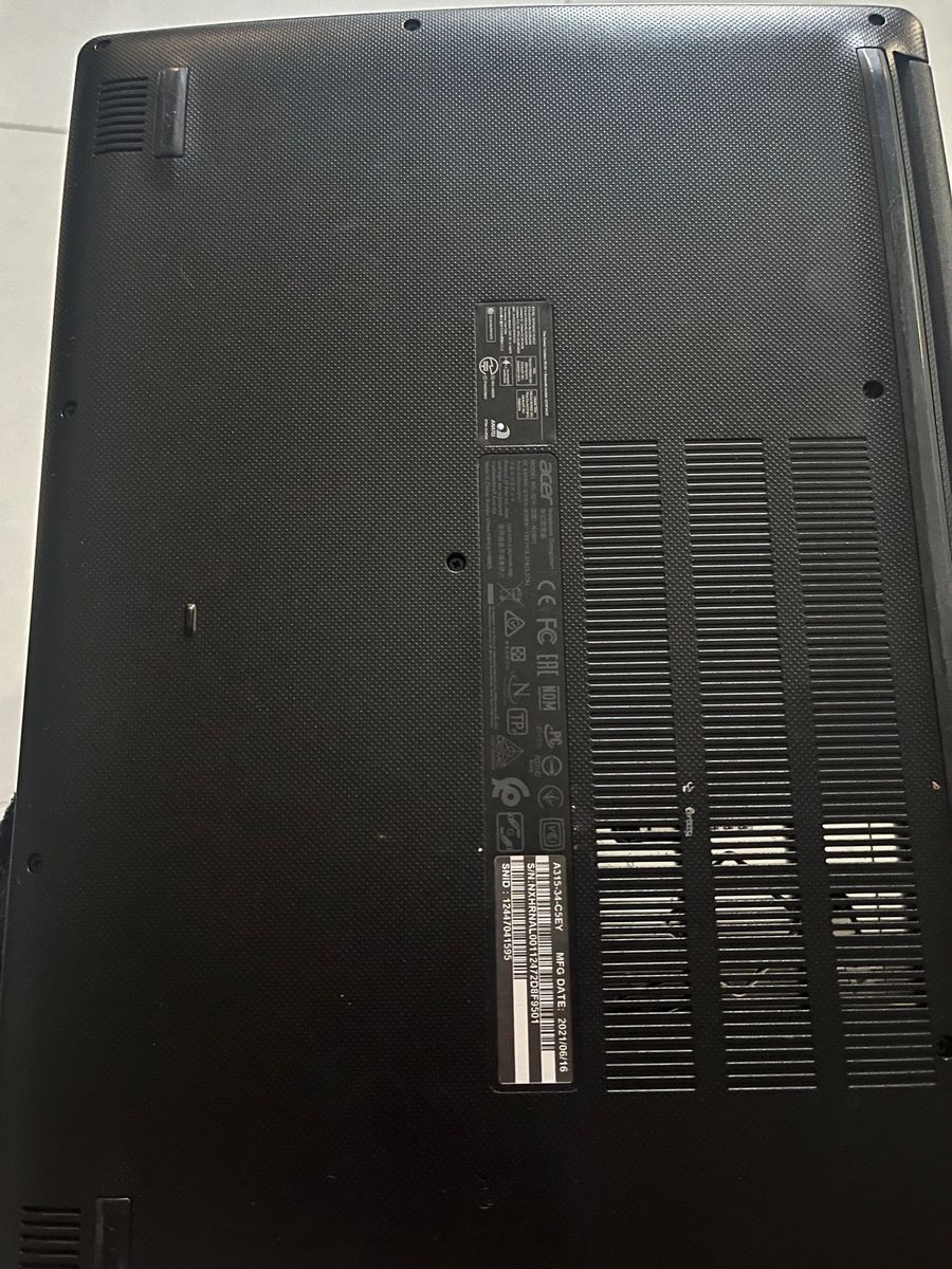 Notebook Acer Aspire 3 N19h1 | Computador Notebook Acer Usado 91051104 ...