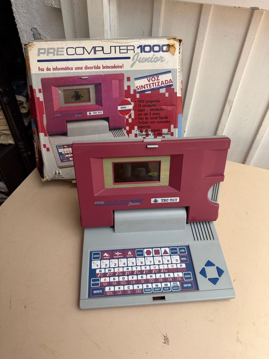 Notebook Infantil Pre Computer 1000 Junior Tec Toy com Caixa Anos 90 No ...