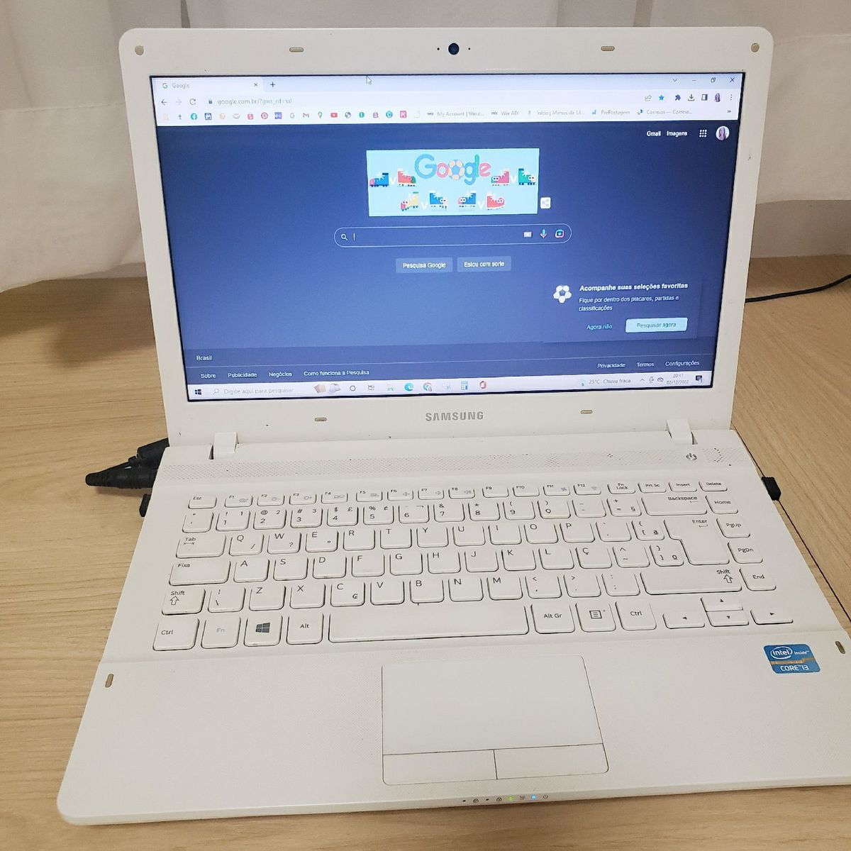 Notebook Samsung Intel Core I3 Branco Computador Notebook Samsung