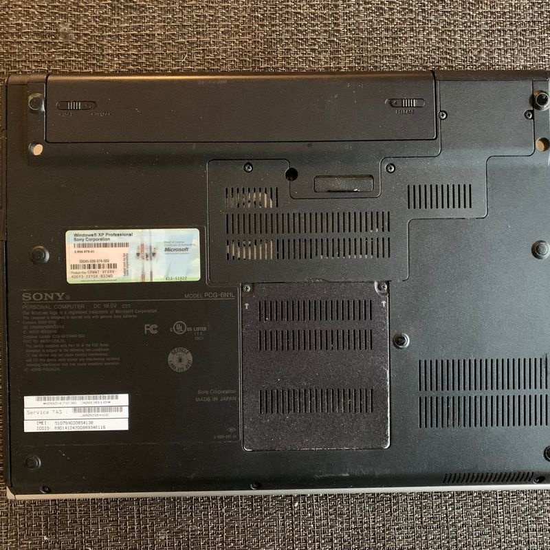 Notebook Sony Vaio Vgn-Sz320p 1.83ghz Intel Core 2 Duo T5600