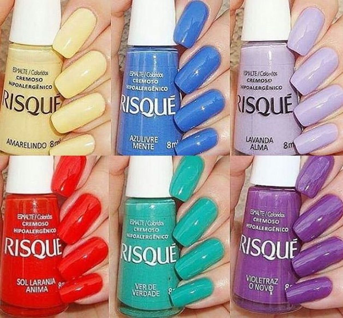 Nova Coleção Esmaltes Risqué | Produto p/ Unhas Risqué Nunca Usado ...