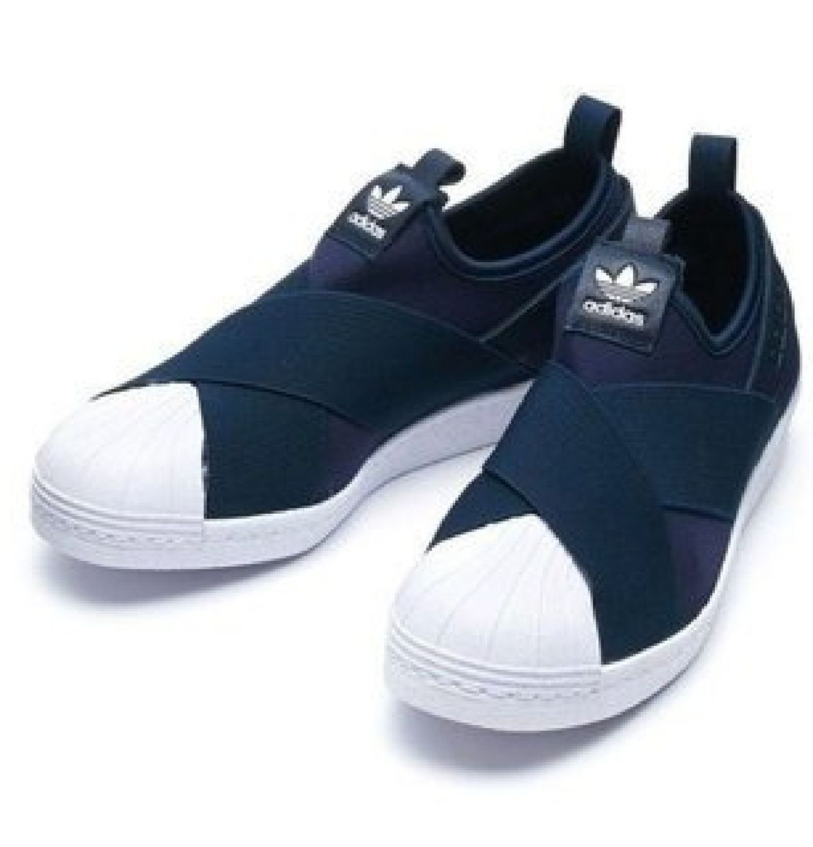 tenis adidas slip on azul marinho