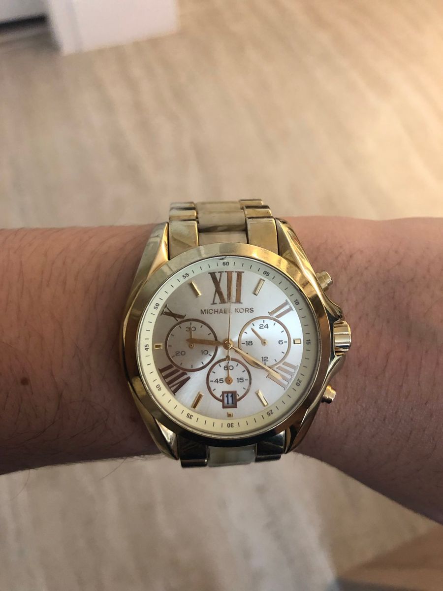 relogio michael kors dourado feminino