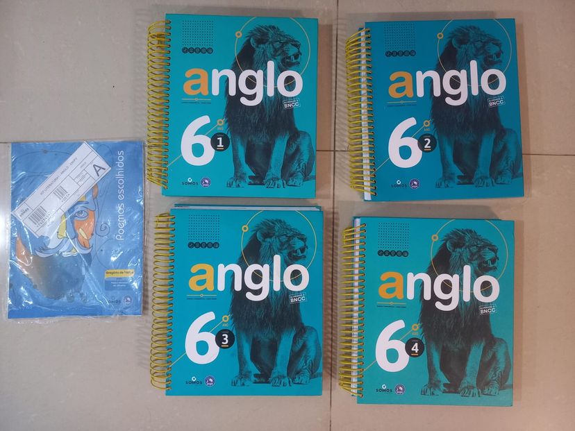 (novo) Apostilas Anglo 6 Ano Fundamental Ii 4 Livros Completo - 3 ...