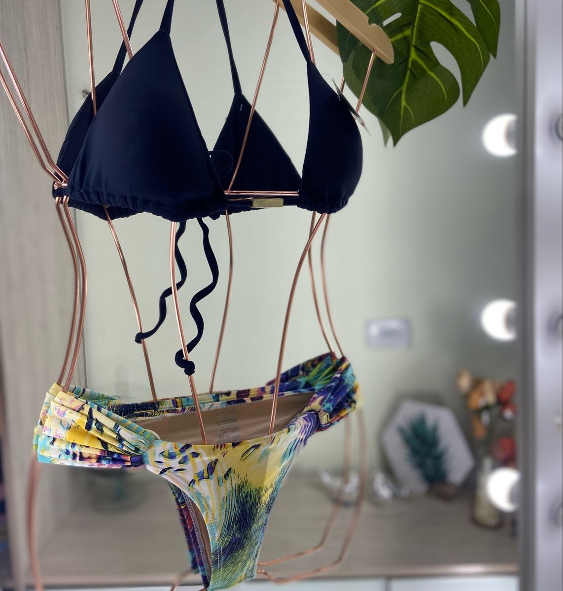 Novo Biquíni Cortininha Moda Praia Feminina Sol E Bronze Moda Praia