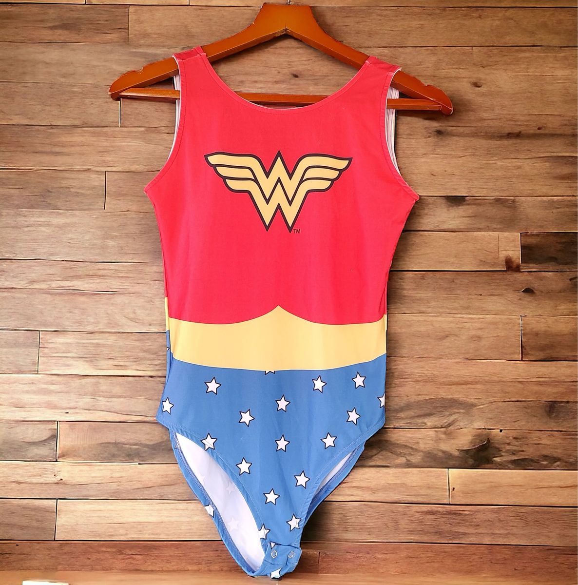 (novo) Body Maiô Regata Mulher Maravilha Wonder Woman Fantasia com Capa ...
