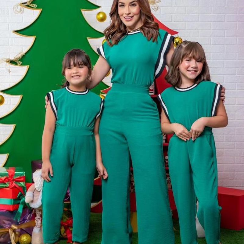 Fashion macacão para mãe e filha