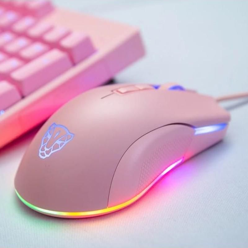 MOUSE GAMER MOTOSPEED V70 ESSENTIAL ROSA