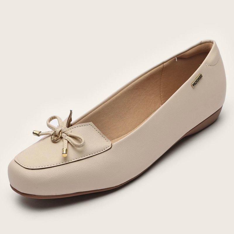 Novo!) Sapato Sapatilha Mocassim Modare Ultra Conforto Creme, Sapato Feminino  Modare Nunca Usado 93334368