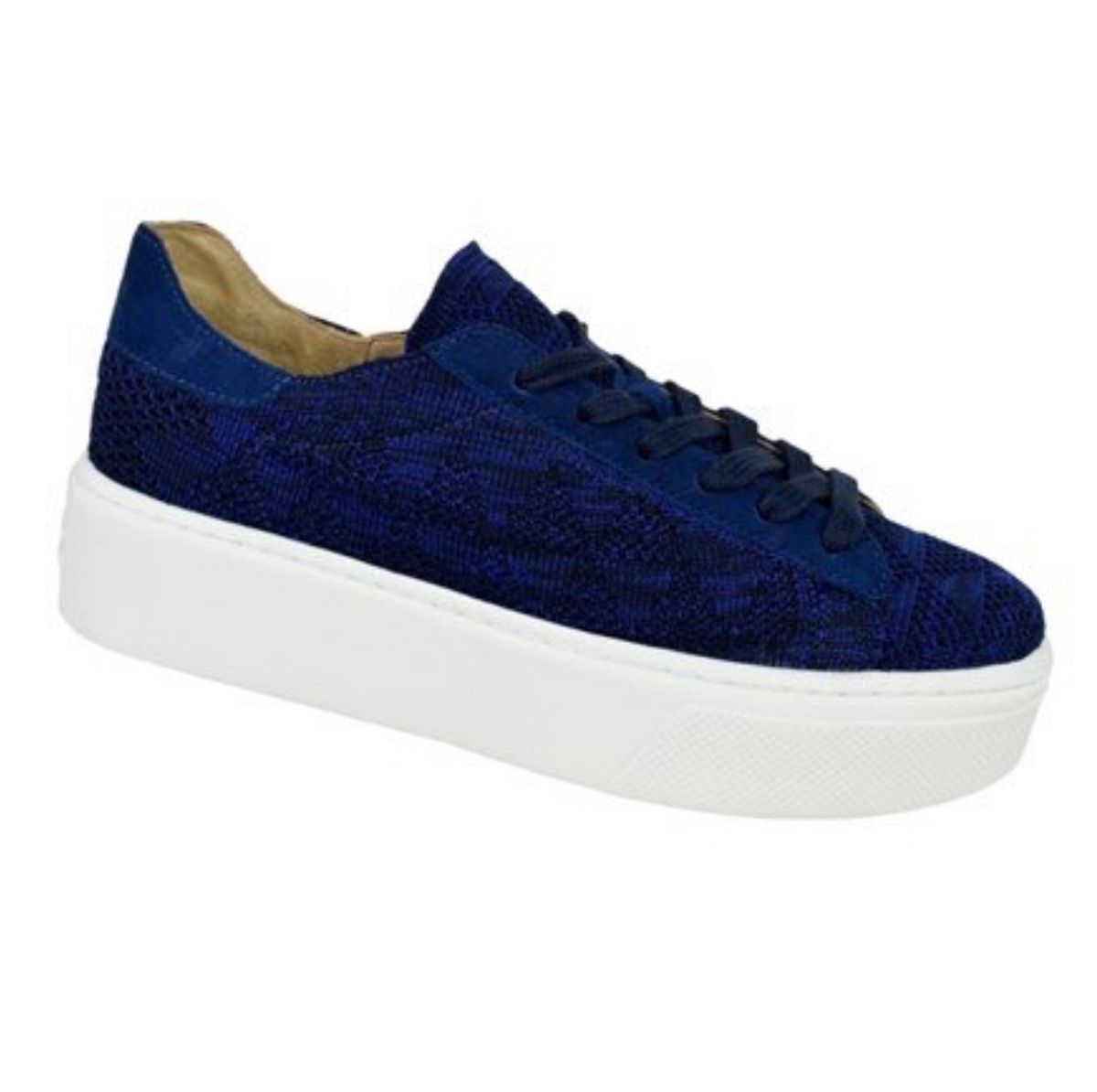 tenis flatform azul marinho