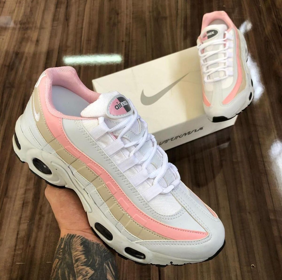 air max 95 branco e rosa air max 95 branco e rosa