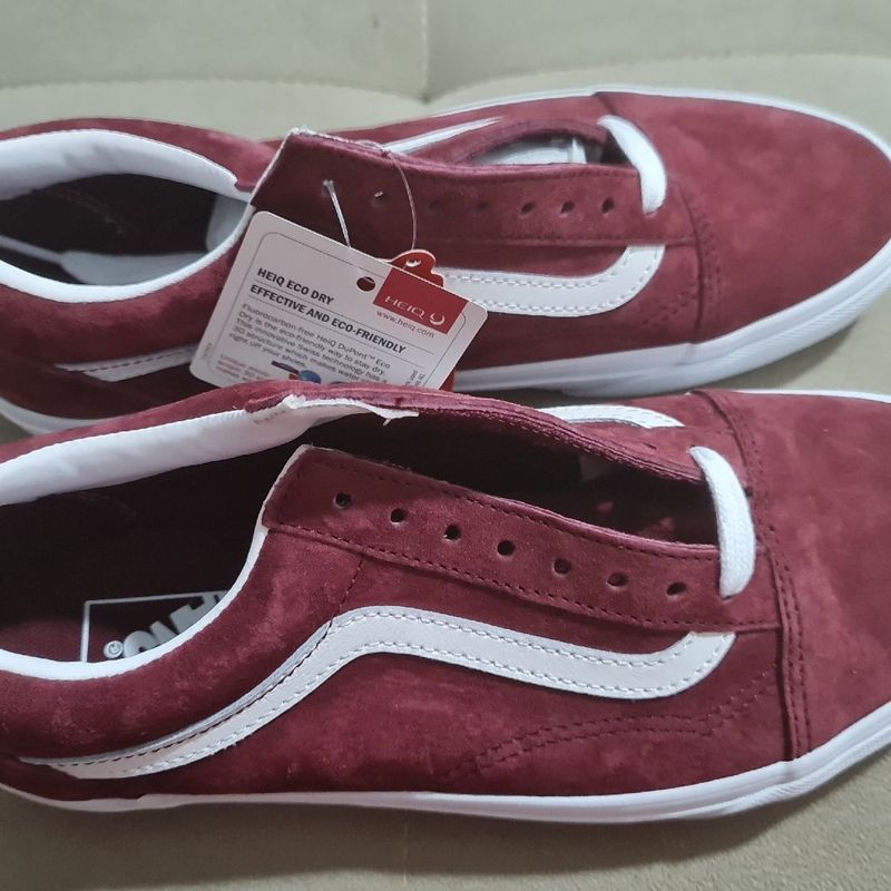 tênis vans old skool vinho bordô - novo na caixa - lançamento - tênis  feminino e masculinoI - Corre Que Ta Baratinho