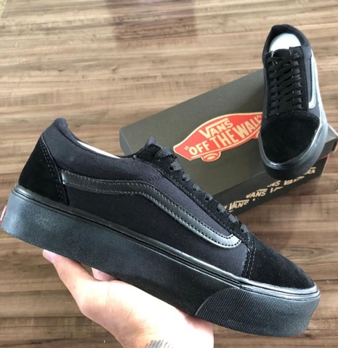 tenis vans todo preto