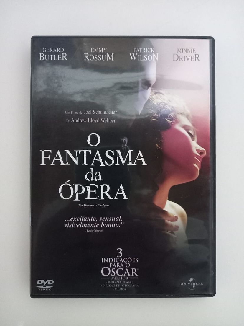 o fantasma da ópera (idioma: inglês e legenda: português) - dvd's e blu-ray's universal pictures