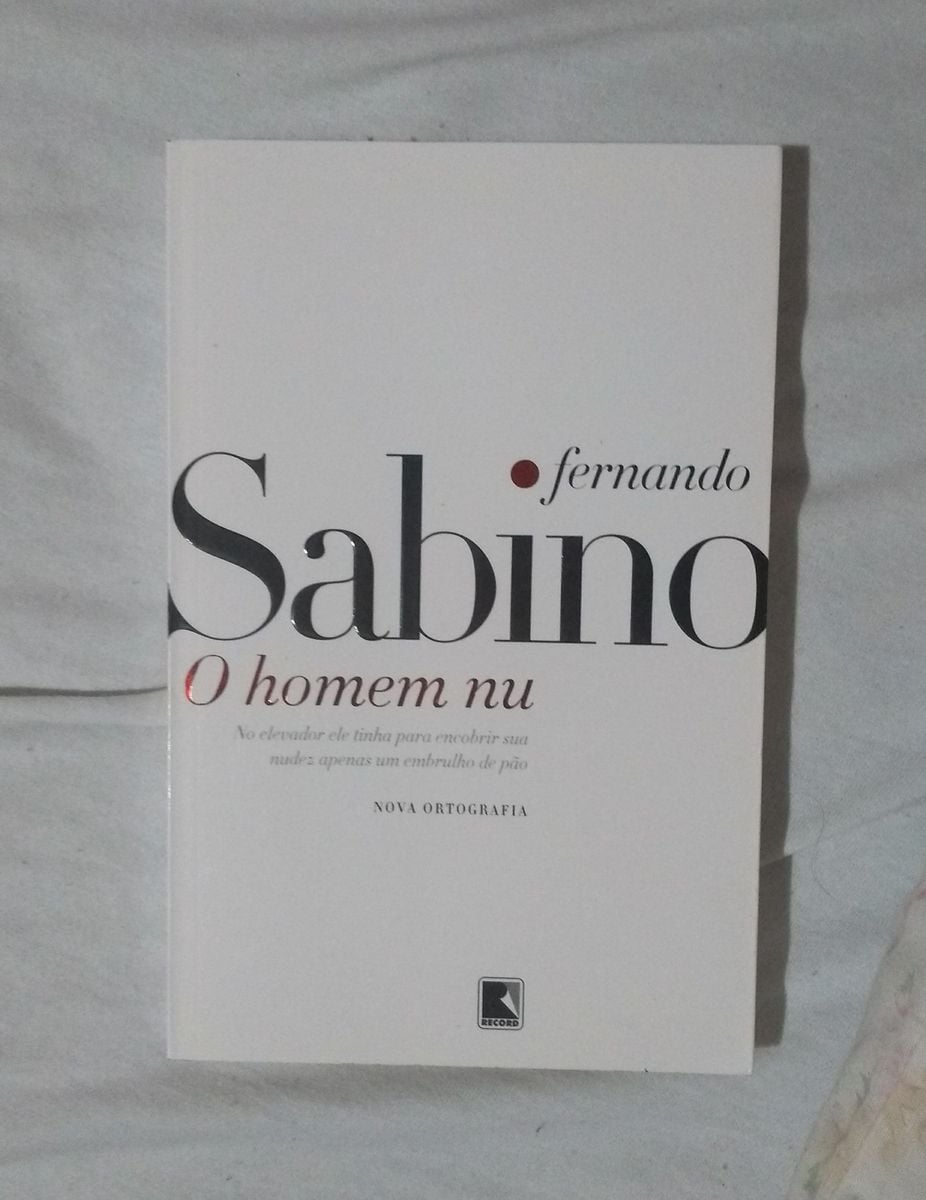 O Homem Nu - Fernando Sabino | Livro Record Usado 30666091 | enjoei