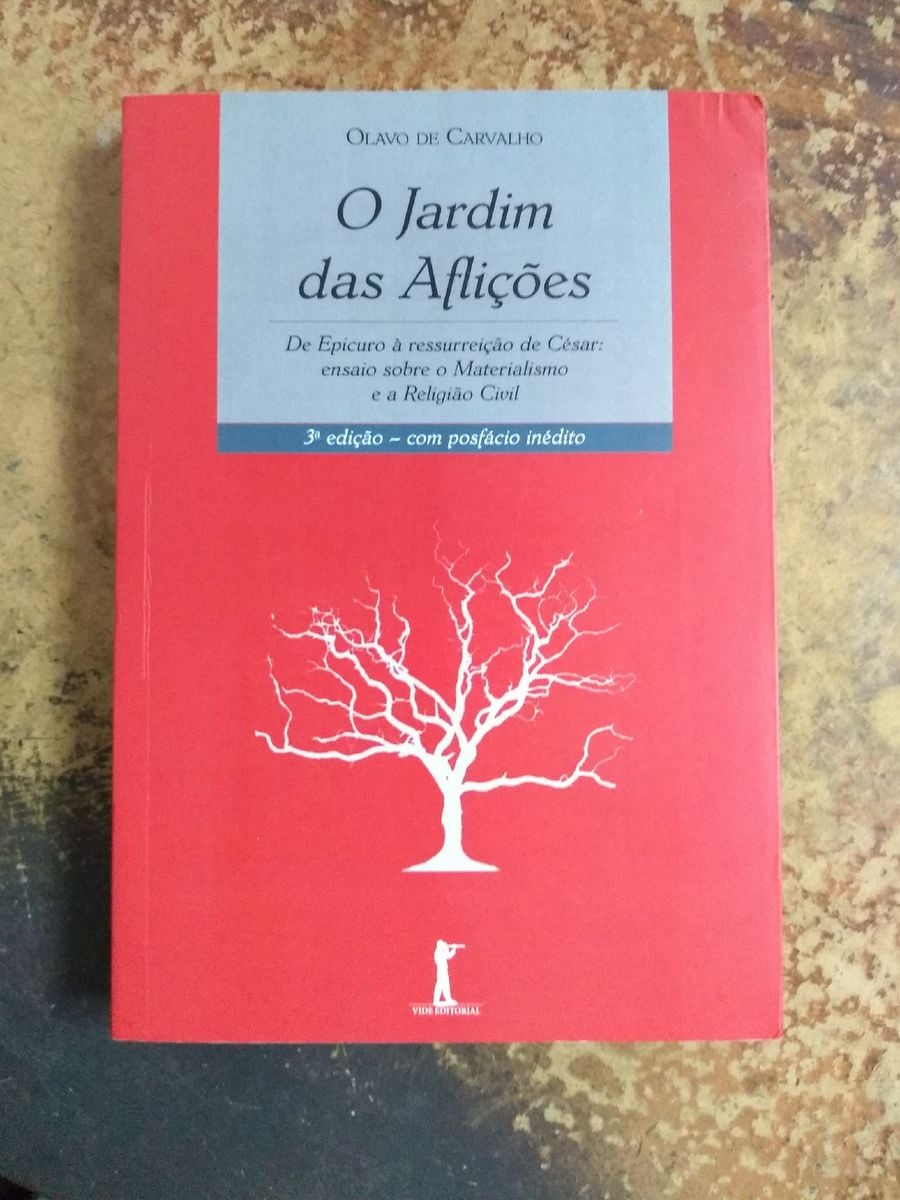 O Jardim Das Aflições Olavo de Carvalho | Livro Vide Editorial Usado ...