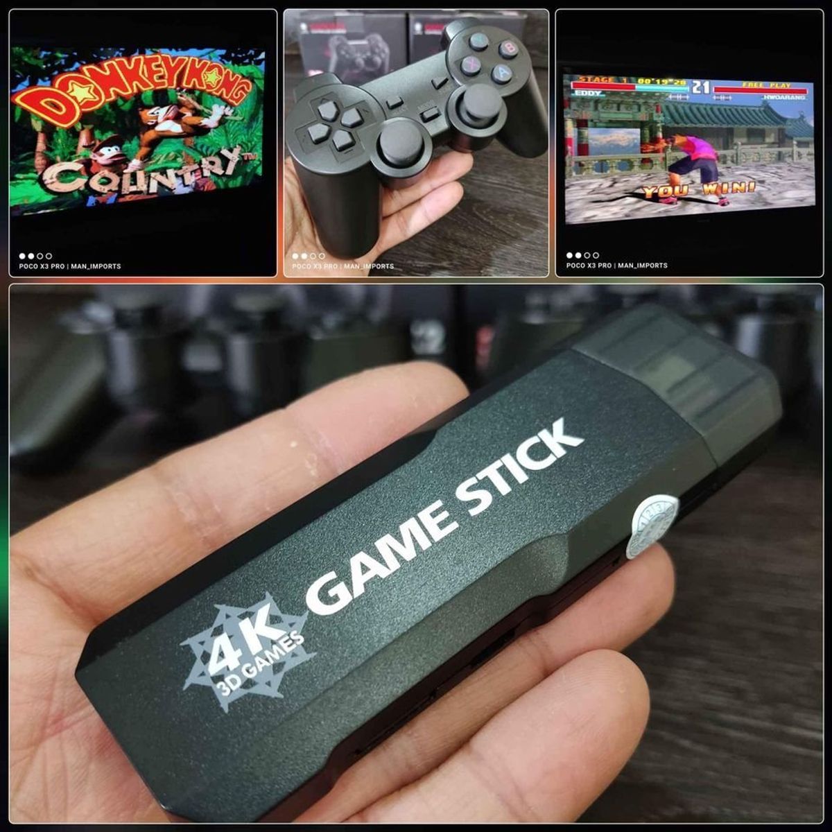 O Melhor Game Stick/gd10 X2 O Original/30000 Jogos/emulador Emuelec 4.3 ...