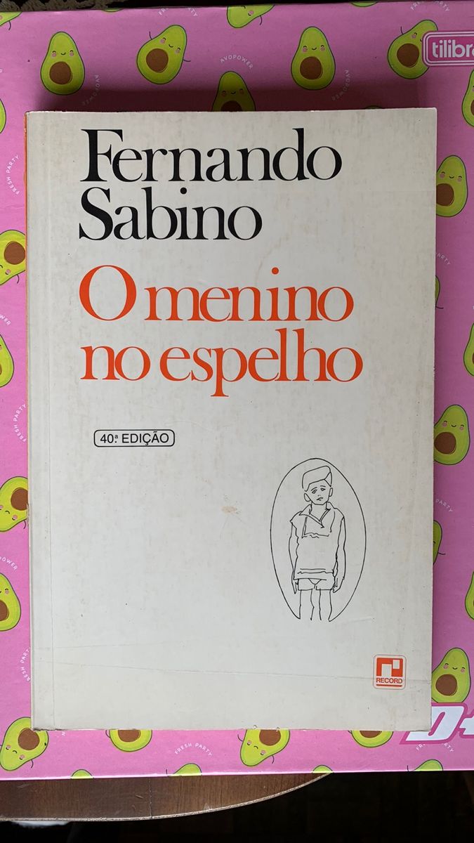 O menino no espelho fernando sabino livro editora record usado