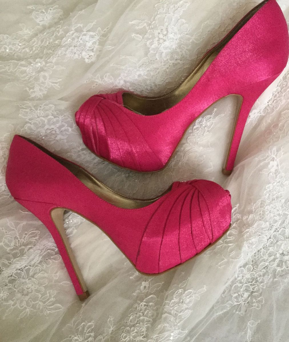 sapato de noiva pink