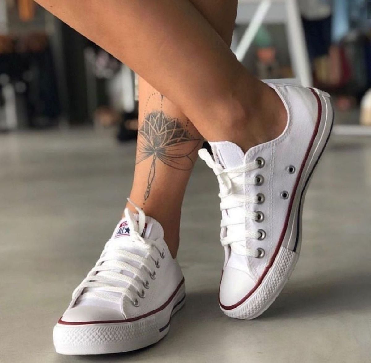 all star de lona branco