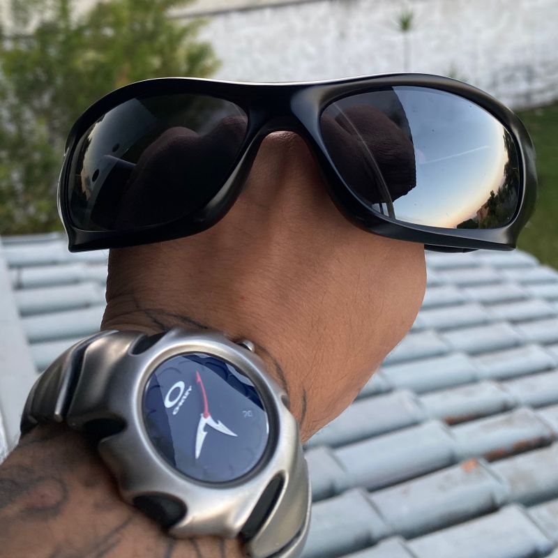 io着用oakleyglass マットブラックPit bull Oakley Pit Bull Matte Black Warm Grey 9127 04