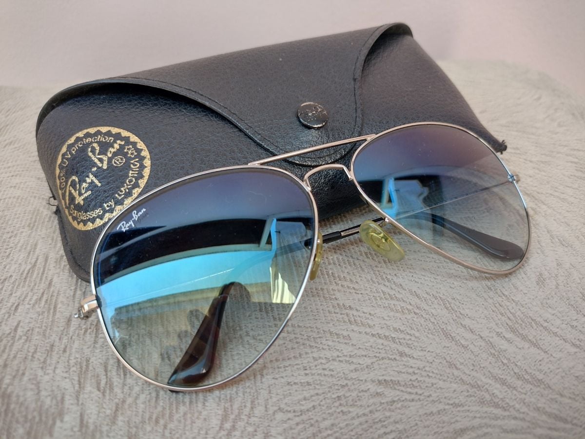 Óculos Aviador Aviator Gradient Metal Unissex Original Rayban Modelo ...
