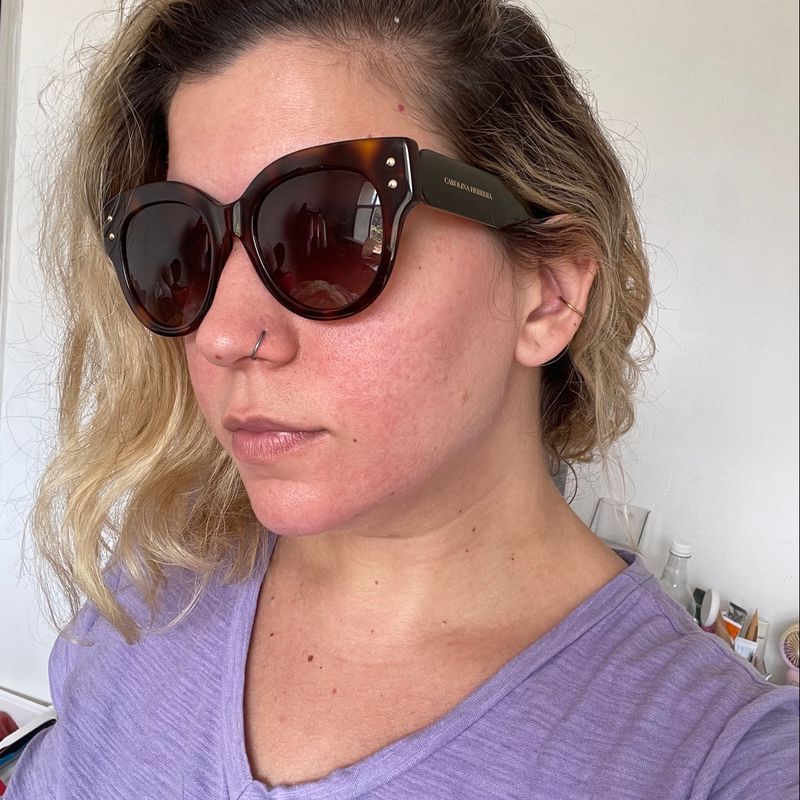 Óculos Ch Gatinho Coleção 2022 Belíssimo Óculos Feminino Carolina Herrera  Nunca Usado 93265769 enjoei