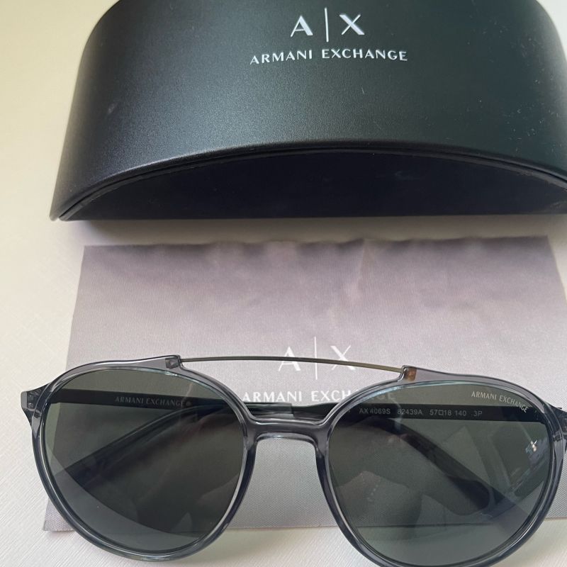 Óculos de Sol Armani Exchange Novíssimo Óculos Masculino Armani