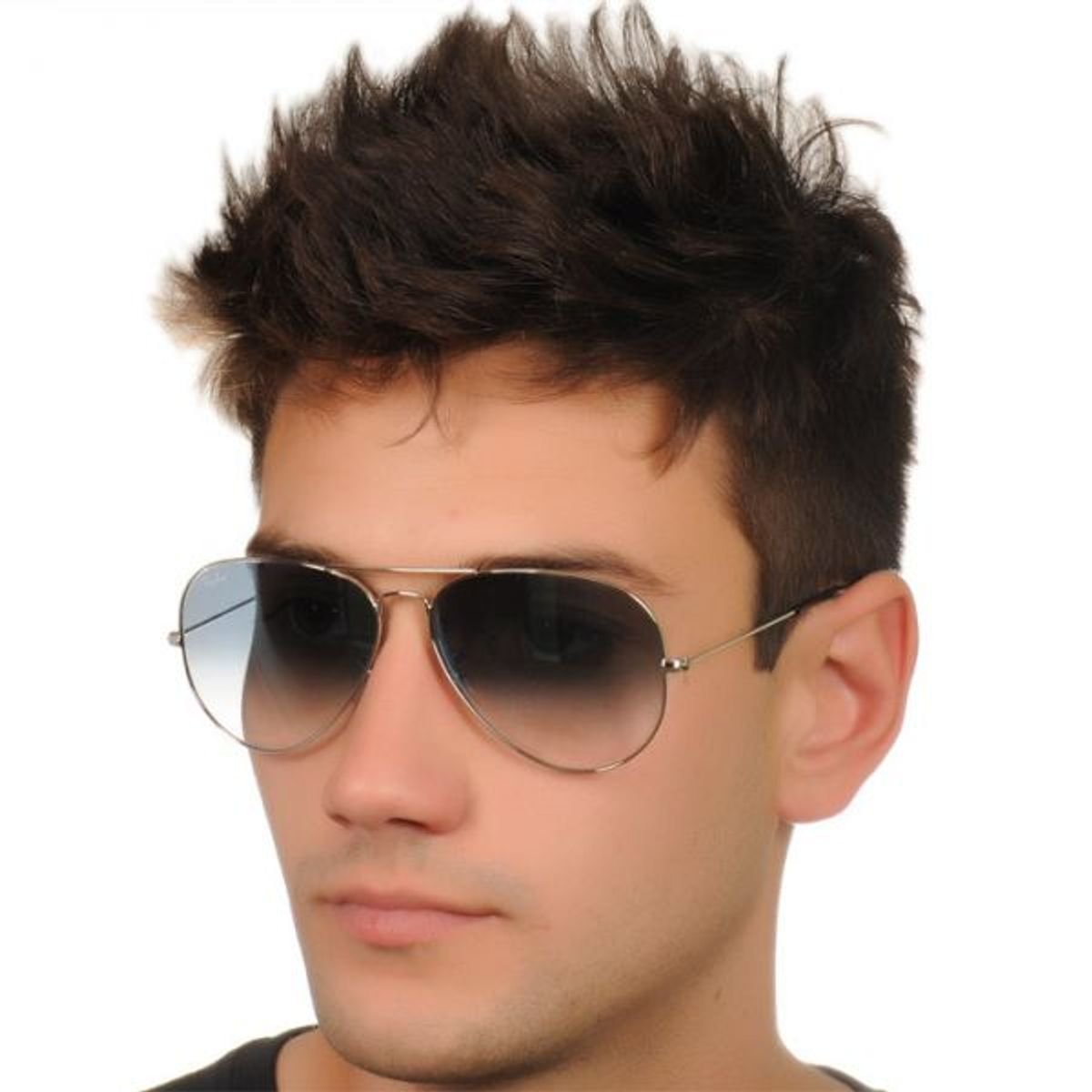 Óculos De Sol Aviador Ray Ban Azul Degradê Masculino Importado Proteção Uv Óculos Masculino 