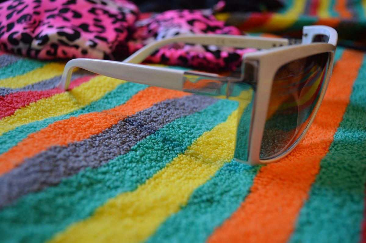 Óculos de Sol Branco Rayflector Óculos Feminino London Design