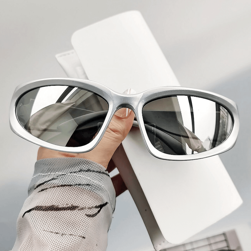 Branco y2k óculos de sol para homens na moda 2000wrap s envoltório em torno  de esportes