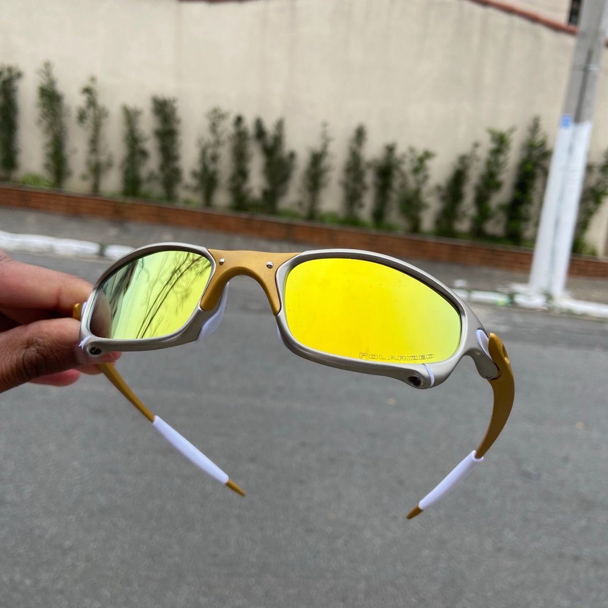 Óculos de Sol Juliet 24K Borracha Preta
