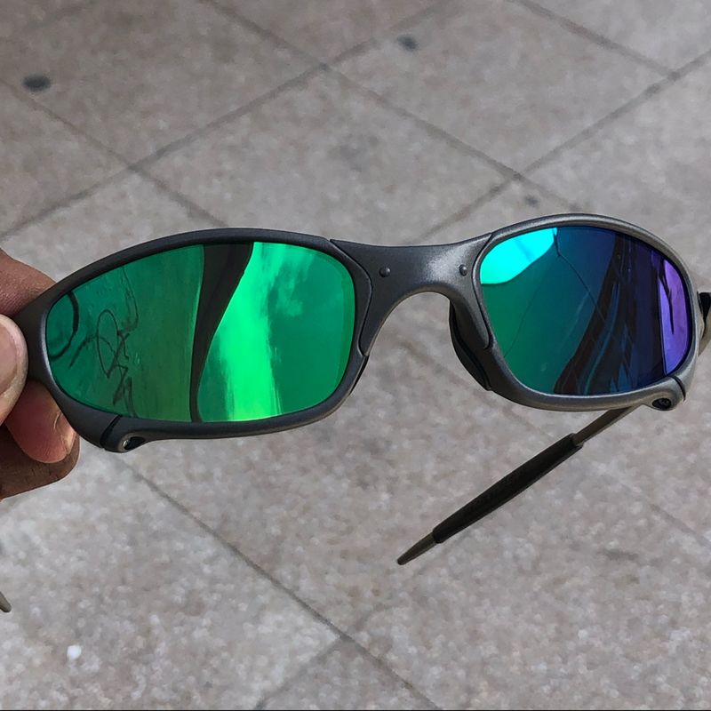 óculos sol juliet grafite verde x Doble metal Oakley - WR8528