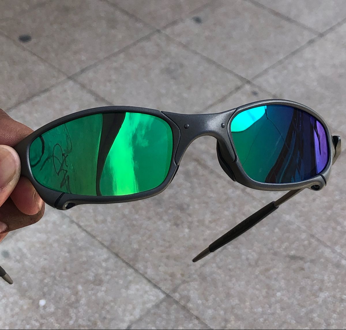 Óculos De Sol Juliet Double X X-Metal Verde em Promoção na Americanas