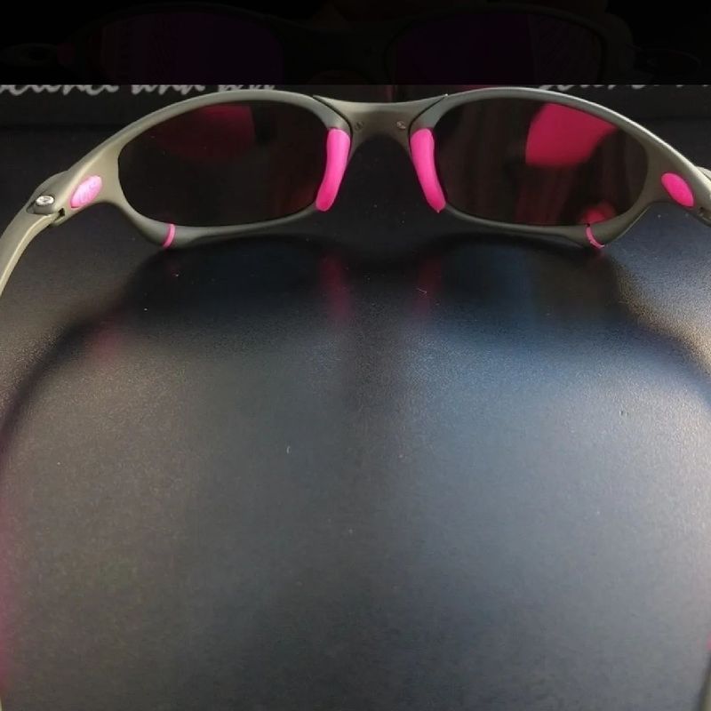 Óculos Oakley Juliet Doublexx cromado rosa pink ⋆ Sanfer Acessórios
