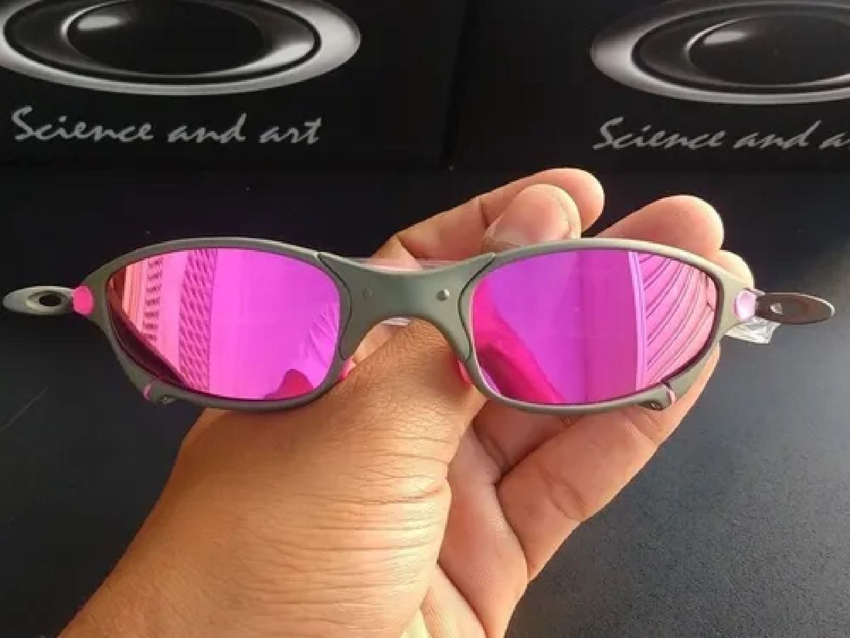 Óculos de Sol Oakley Juliet X Metal Lente Prizm Borrachinha Rosa