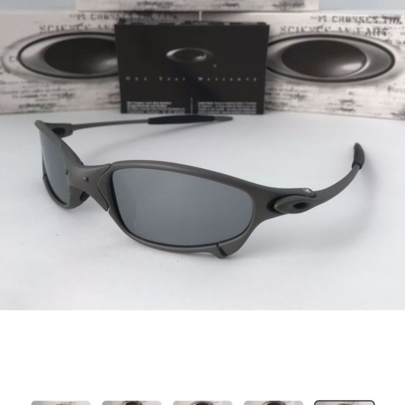 Óculos de Sol Juliet X Metal Lente Preta Polarizado em Promoção na