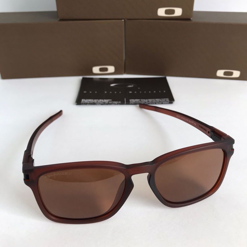 Óculos de Sol Oakley Latch Squared Matte Brown Lentes Polarizadas