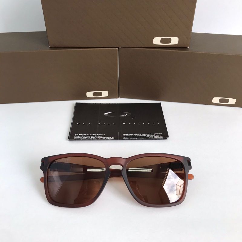 Óculos de Sol Oakley Latch Squared Matte Brown Lentes Polarizadas